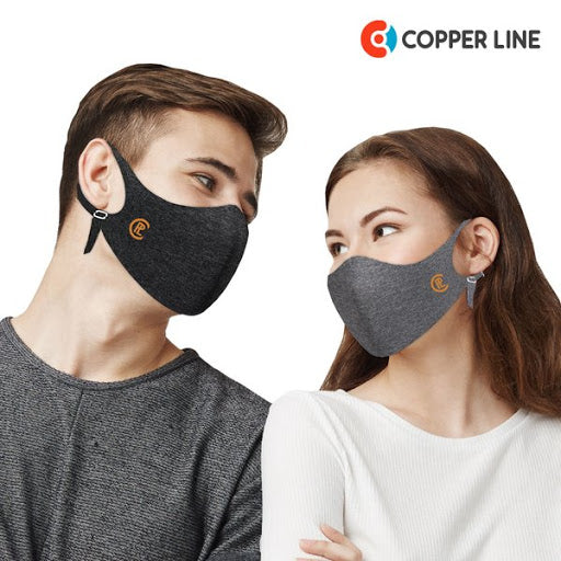 Tristar Products As Seen On TV Copper Wear Reusable Lightweight Mask, Black  - Name Brand Overstock