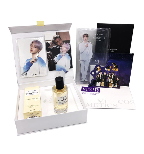 VT X BTS L'ATELIER Perfume 50ml VERT - SUGA (15 BTS Photo Cards and Pop up Postcard + A Random Standee)