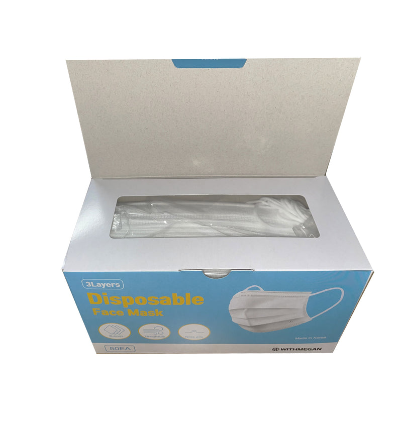 WITHMEGAN Korean Surgical Mask 50pcs