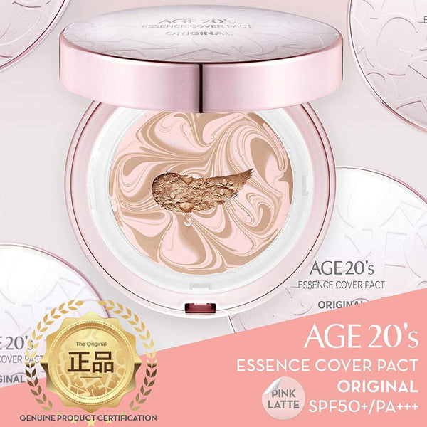 AGE 20'S ESSENCE COVER PACT ORIGINAL PINK LATTE + REFILL.