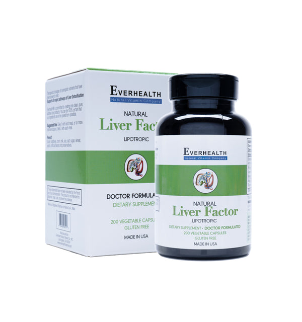 Everhealth Natural Vitamins Liver Factor 200 vegetarian capsules - Doctor Formulated.