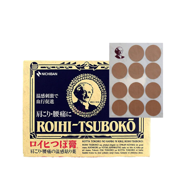 NICHIBAN ROIHI-TSUBOKO PAIN RELIEF PATCHES.