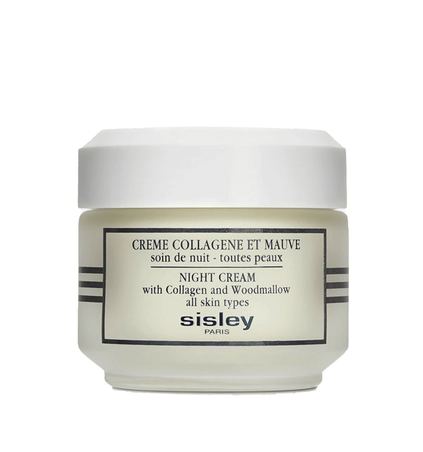 SISLEY Night Cream with Collagen and Woodmallow.
