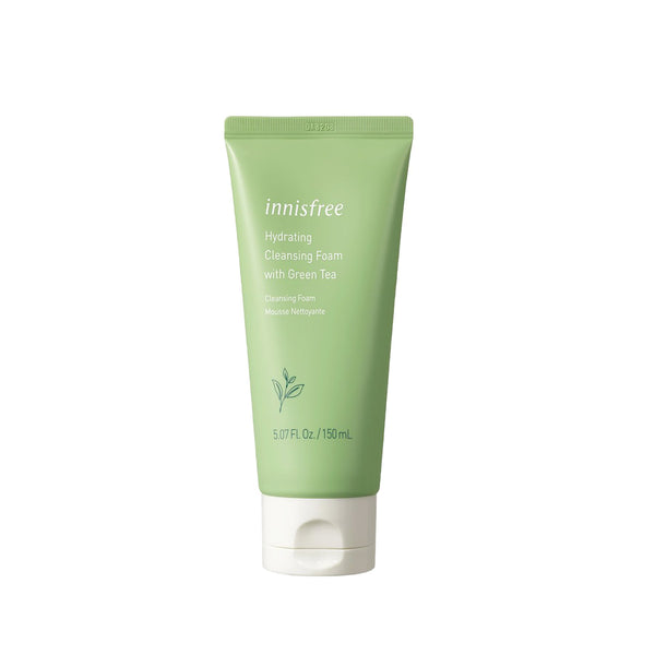 Innisfree Hydrating cleansing foam with green tea.