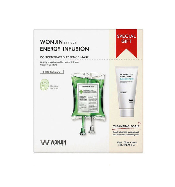 Wonjin Effect Energy Infusion Concentrated Essence Mask & Cleansing Special Kit