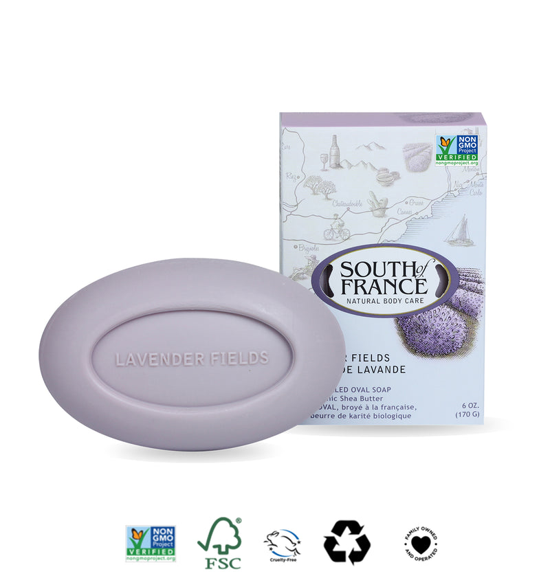 SOUTH OF FRANCE LAVENDER FIELDS BAR SOAP.