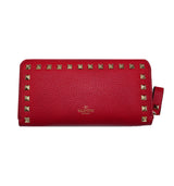 VALENTINO Rockstud Continental Leather Wallet.